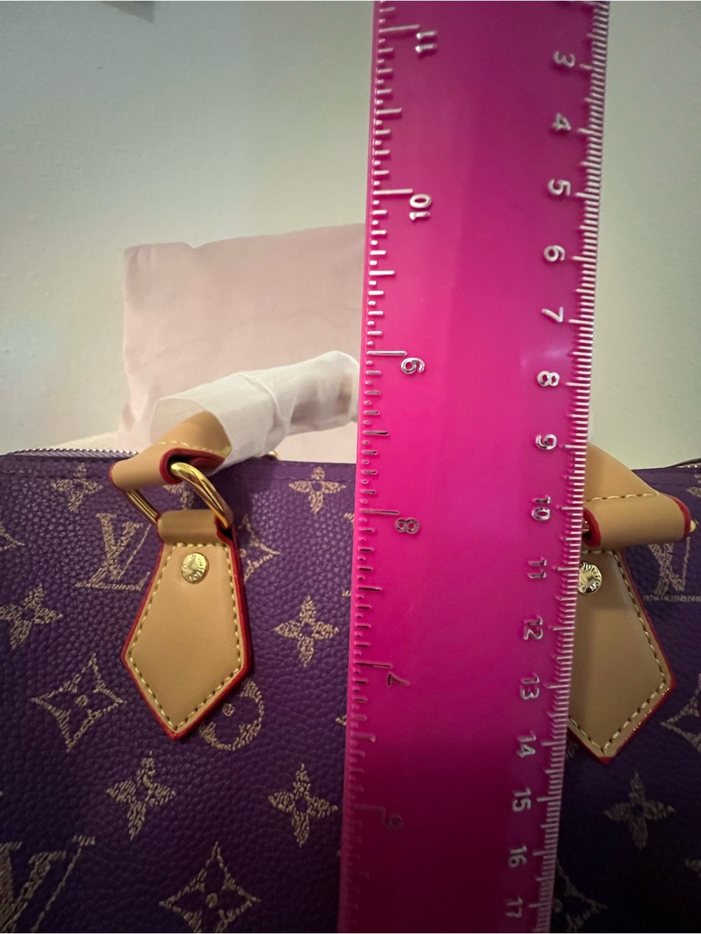INSPIRED Purple Monogram Bandoulière Crossbody with Pouch - Picture 11 of 14